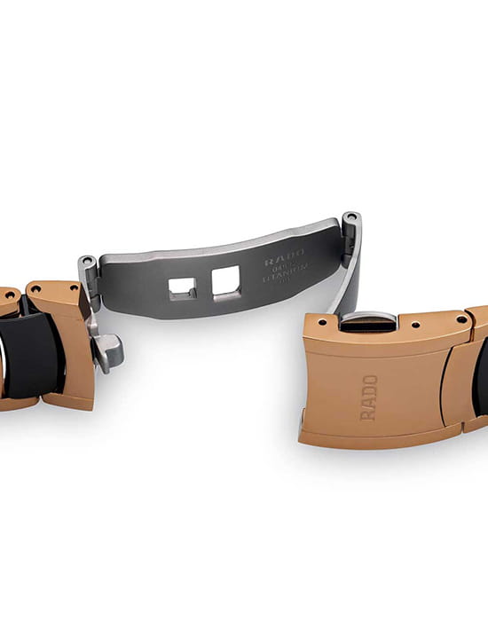 Rado Rado Centrix Automatic Diamonds R30554732, centrix швейцария женские часы на браслете сталь + pvd + керамика боковой вид